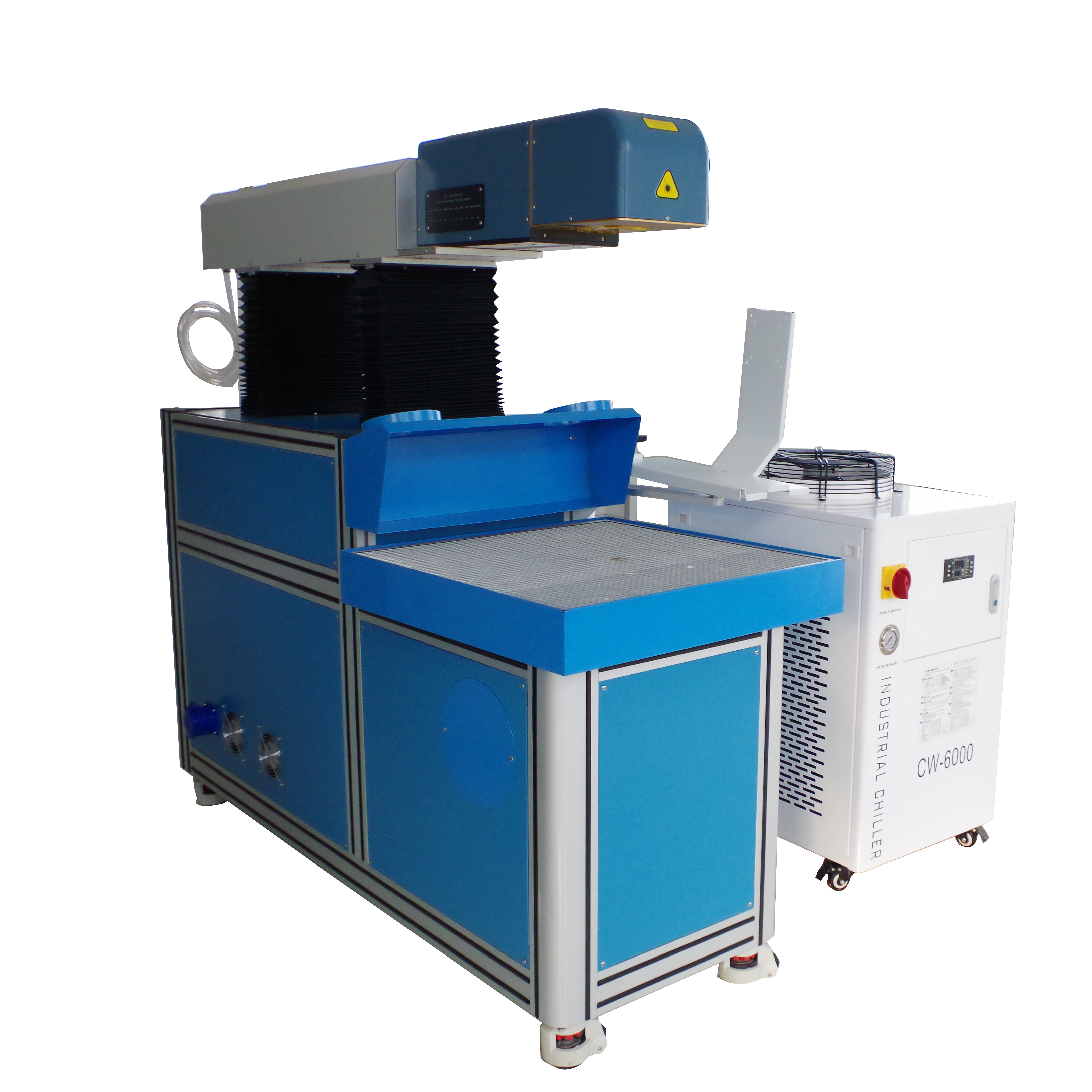 Coherent RF metal tube 100W 200W 300W 3D Galvo laser marking cutting machine for leather paper wood