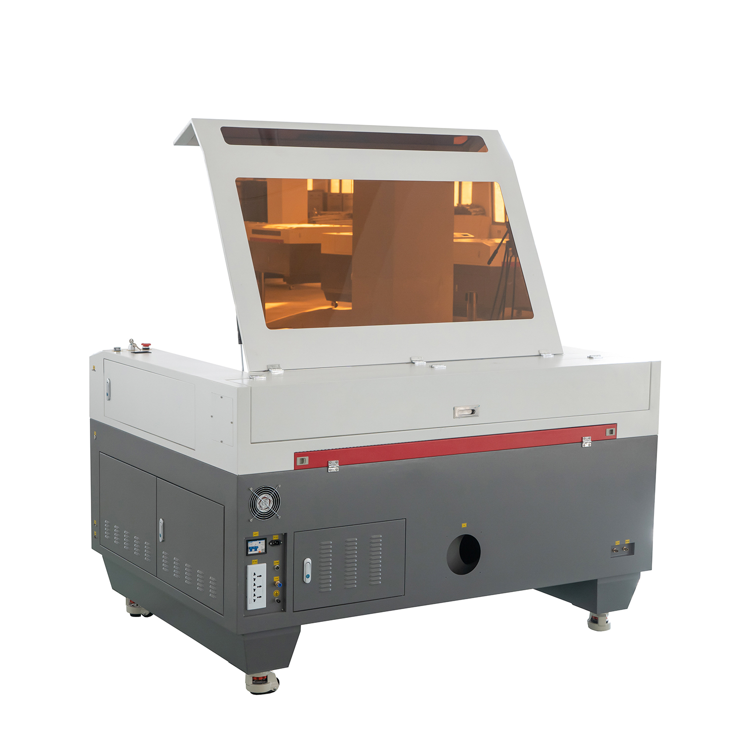 Two heads 1310 1610 300W hybrid CO2 laser cutting machine 80W CO2 laser engraving machine