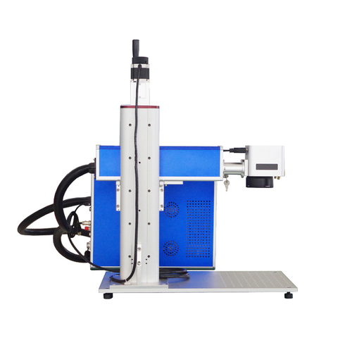 Q Switch 30W 50w Fiber Laser Marking Machine with Motorized Lifting 