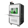 3d dynamic fiber laser mopa 60w 100w 200w electrical lifting closed door fiber laser marking engraving machine