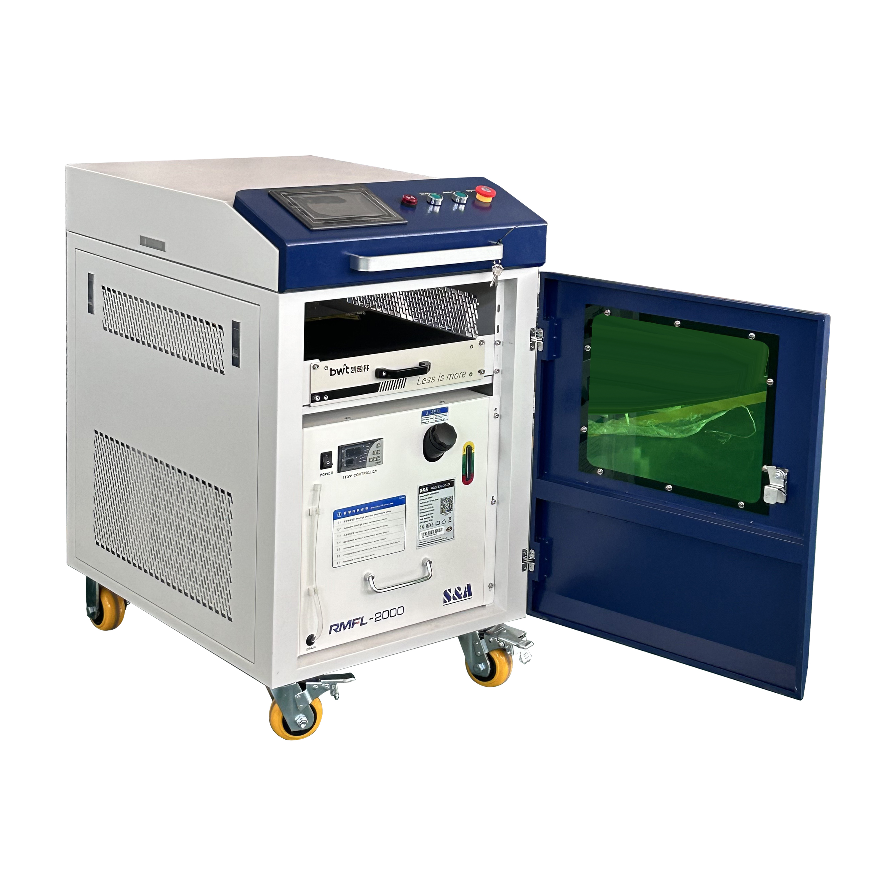 1000W 2000W 3000W 6000W Dual Motors Handheld Laser Cleaning Machine