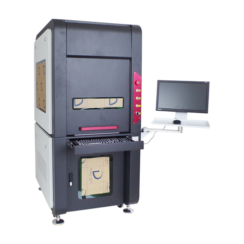 Full Enclosed JPT MOPA Fiber Laser Marking Machine for Metal Stainless Steel Aluminum