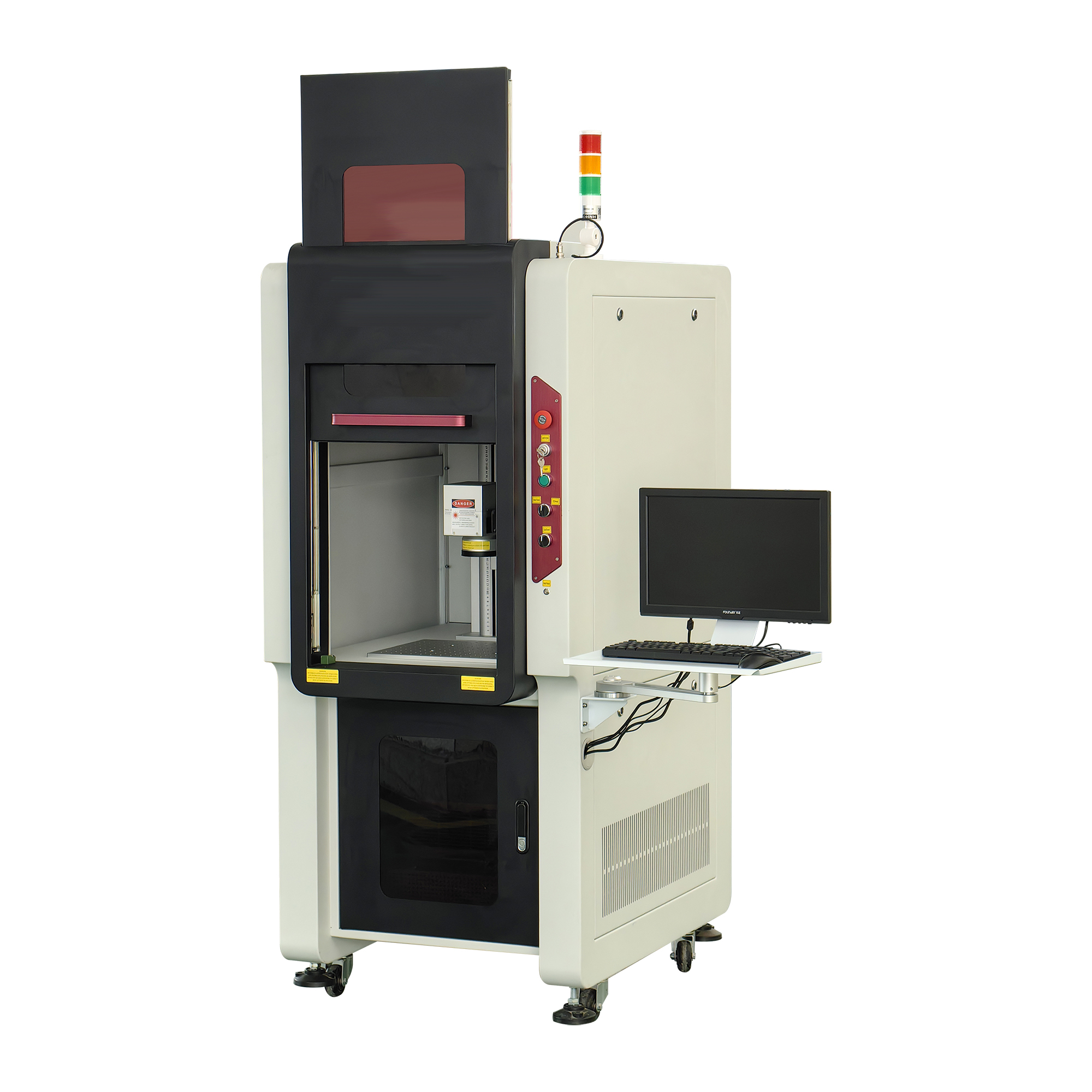 Full closed 200W 300W 350W fiber laser engraving machine, Galvo fiber laser cutting machine