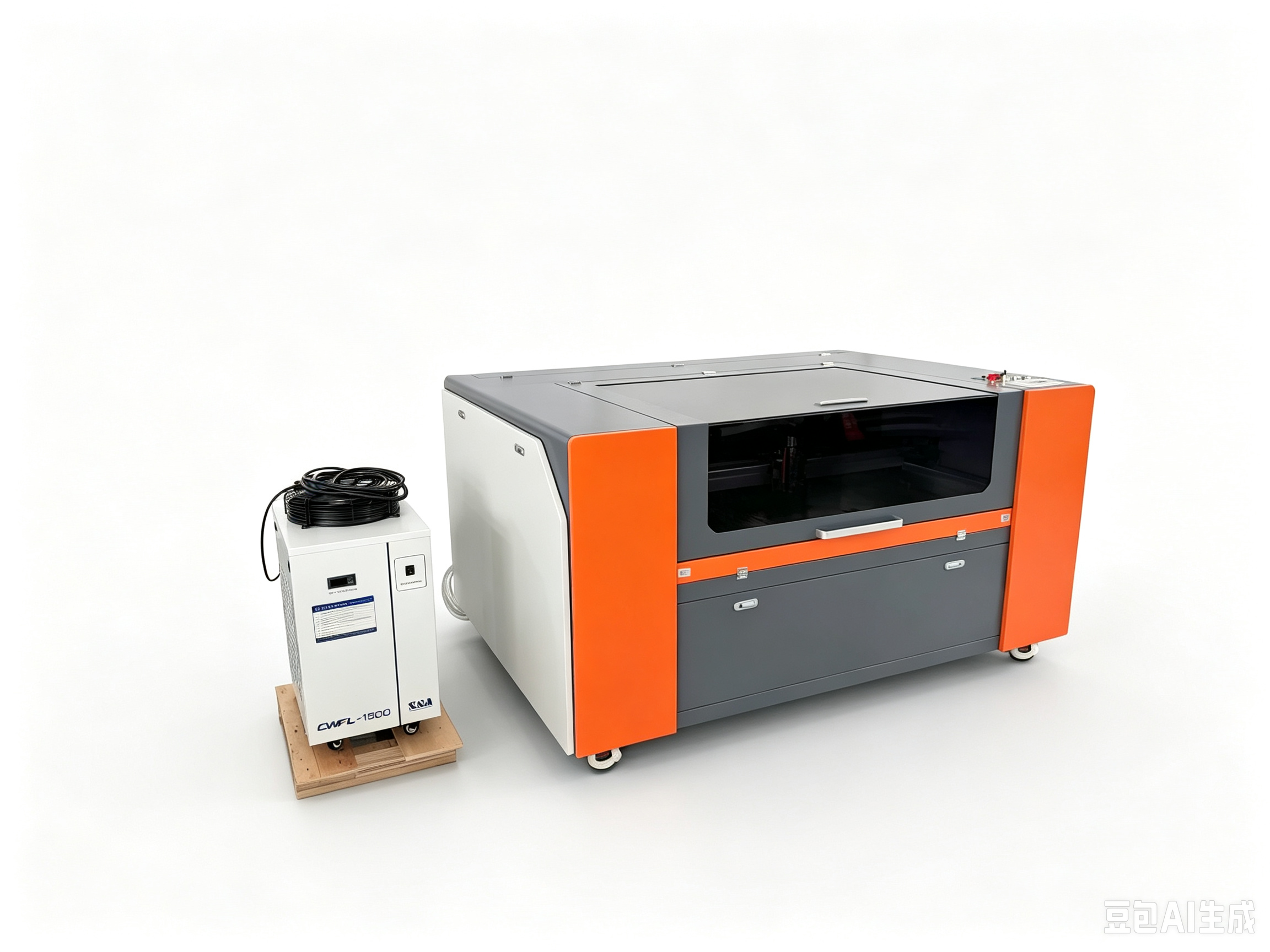 Enclosed Type Mixed Laser Cutting Machine Fiber Laser 1200w 1500w CO2 Laser 130w for Metal Nonmetal Materials