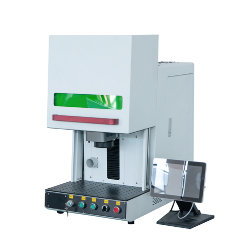 Full Enclosed Automatic Door 20w 30w 50w 60w 80w 100w JPT MOPA Fiber Laser Marking Machine