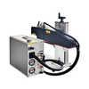 Portable JPT Raycus 50W 60W 100W 3D Fiber Laser Marking Machine Relief Engraving Curved Surface Marker
