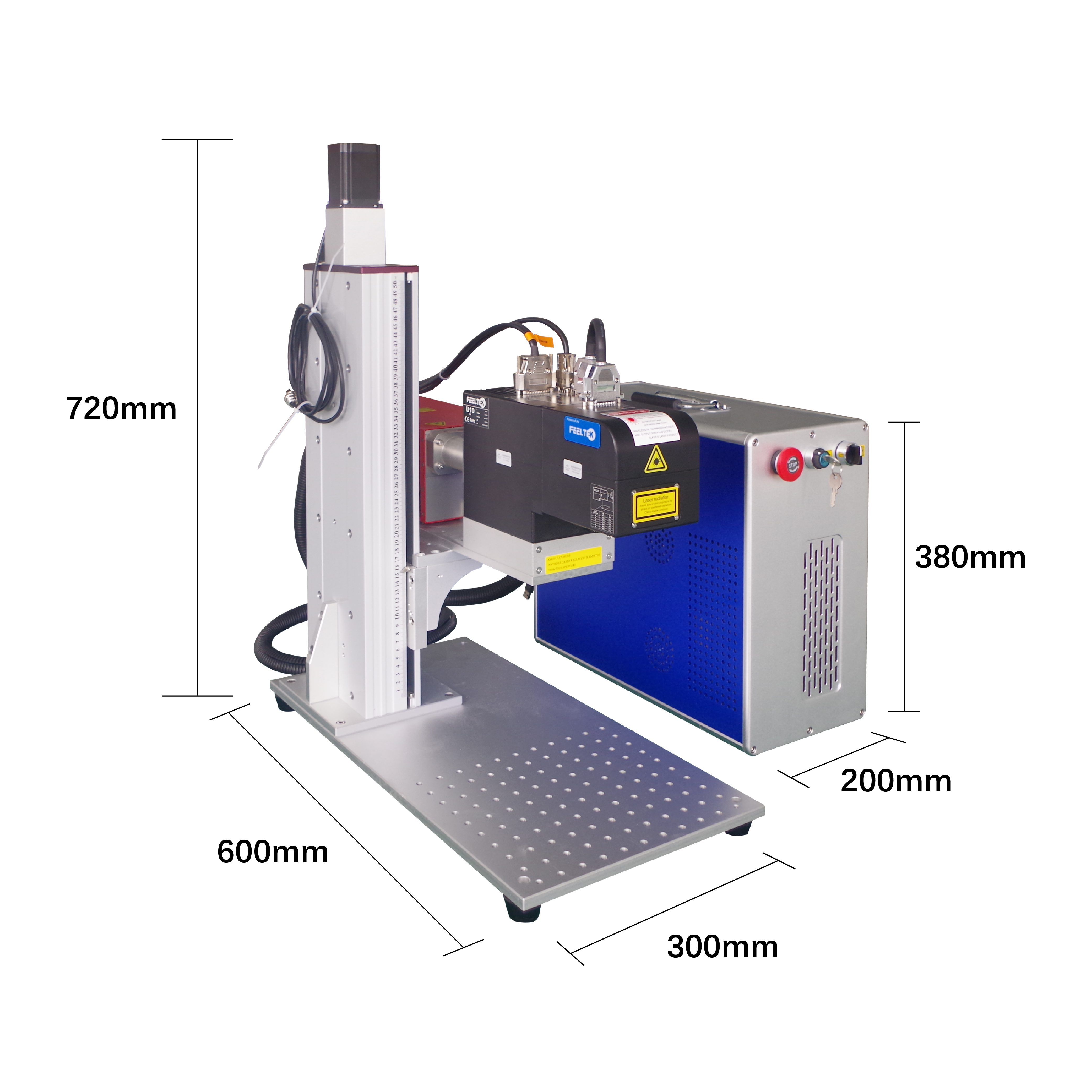 3D 5W air cooling JPT 5A UV laser marking machine for engraving drinking glass cup curve surface plastic molds