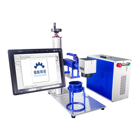 Handheld Metal Plastic Laser Marker JPT RAYCUS 20W 30W 50W 60W 80W 100W Fiber Laser Marking Machine with Touch Screen Computer
