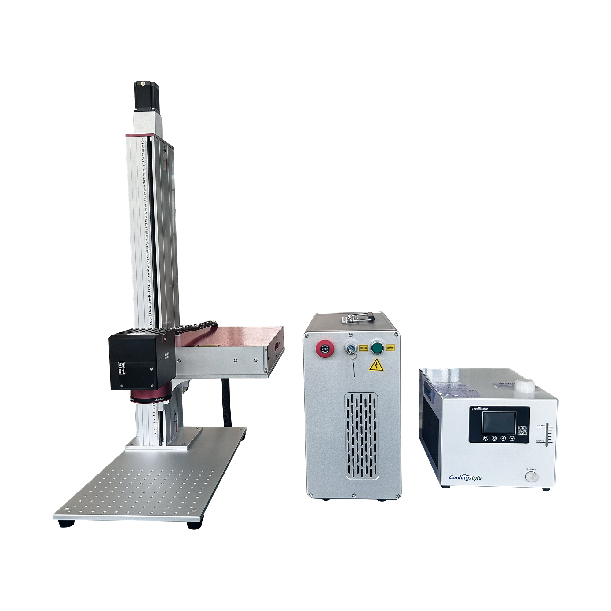 100W Fiber Laser Marking Machine for cutting glass, laser glass drilling machine