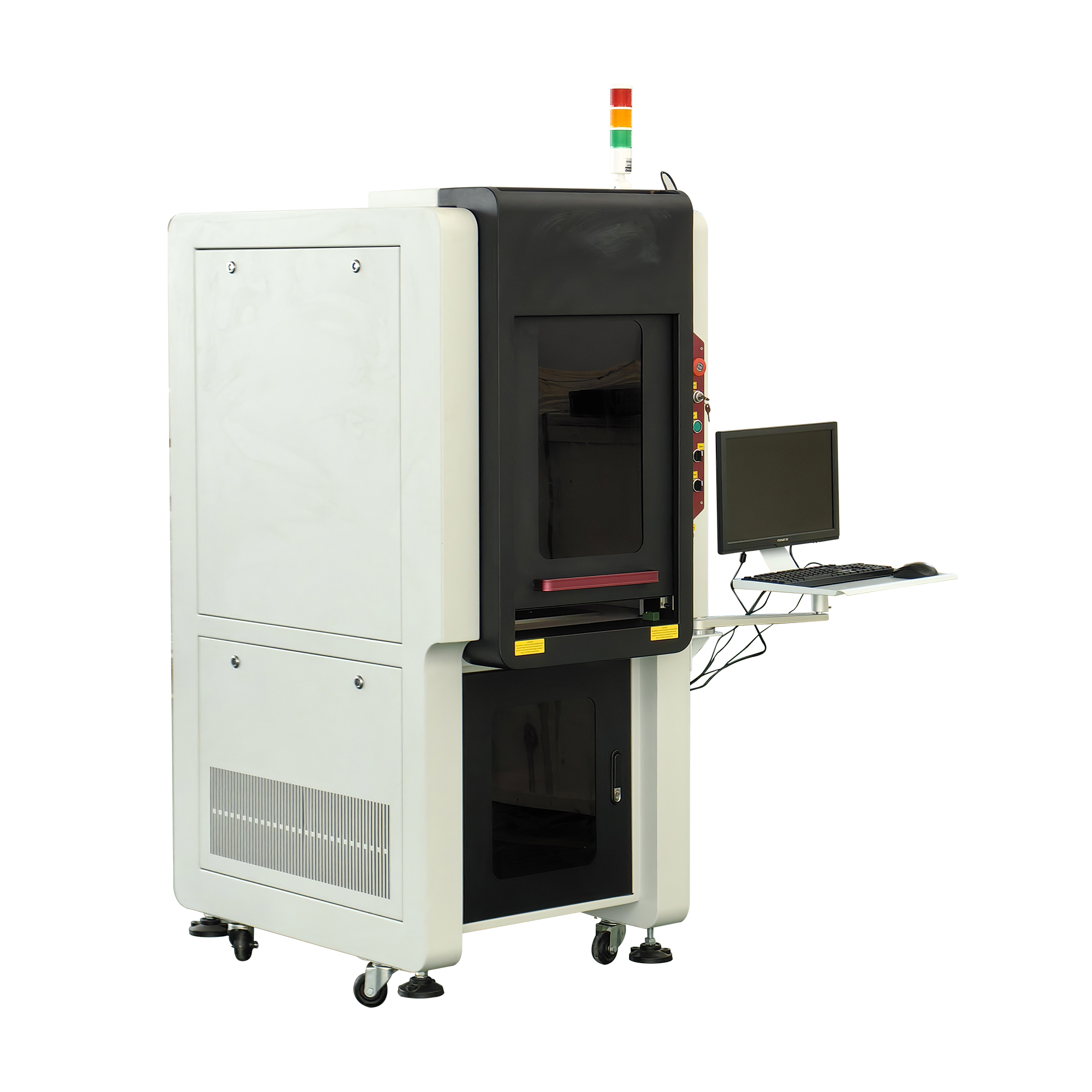 Full closed 200W 300W 350W fiber laser engraving machine, Galvo fiber laser cutting machine