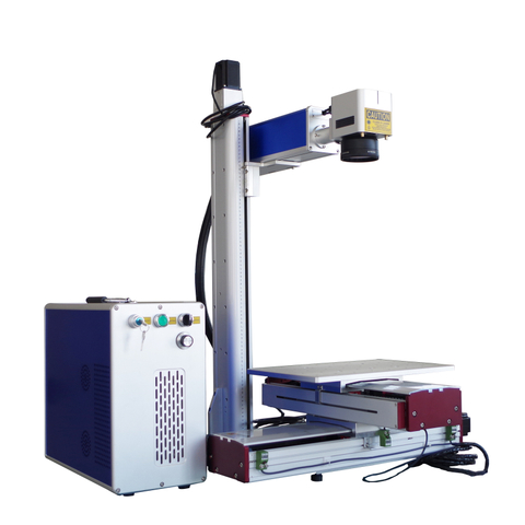 Fiber Laser Marking Machine Large Area Marking Stitching with XY Motorized Table