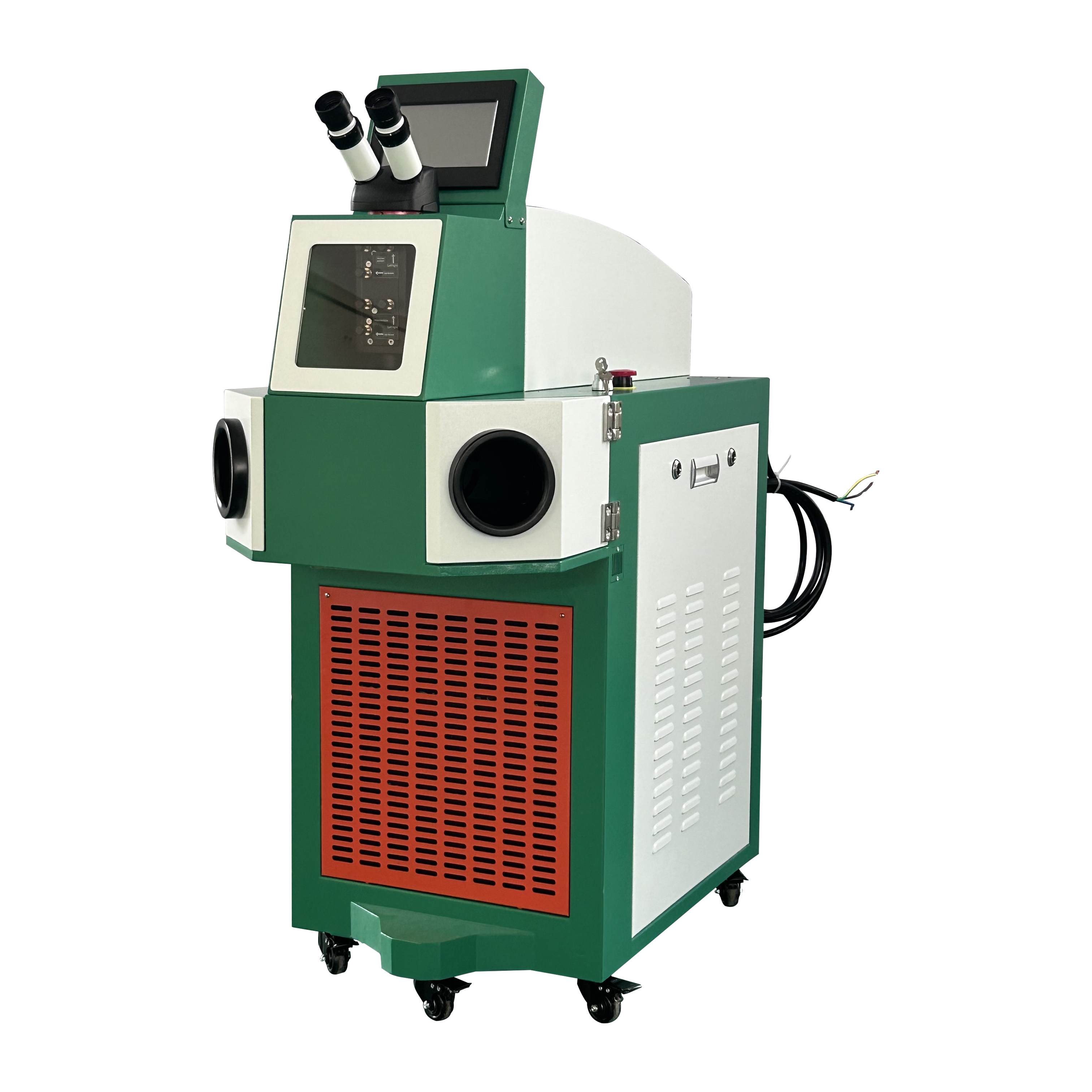 100W 200W 300W Jewelry Laser Welding Machine Stainless Steel Gold Silver Copper Necklace Ring Repair CCD Camera Laser Welder