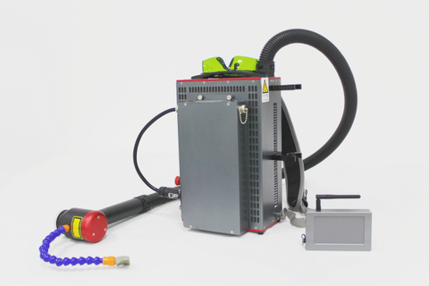 Backpack portable pulsed 100w fiber laser cleaning machine