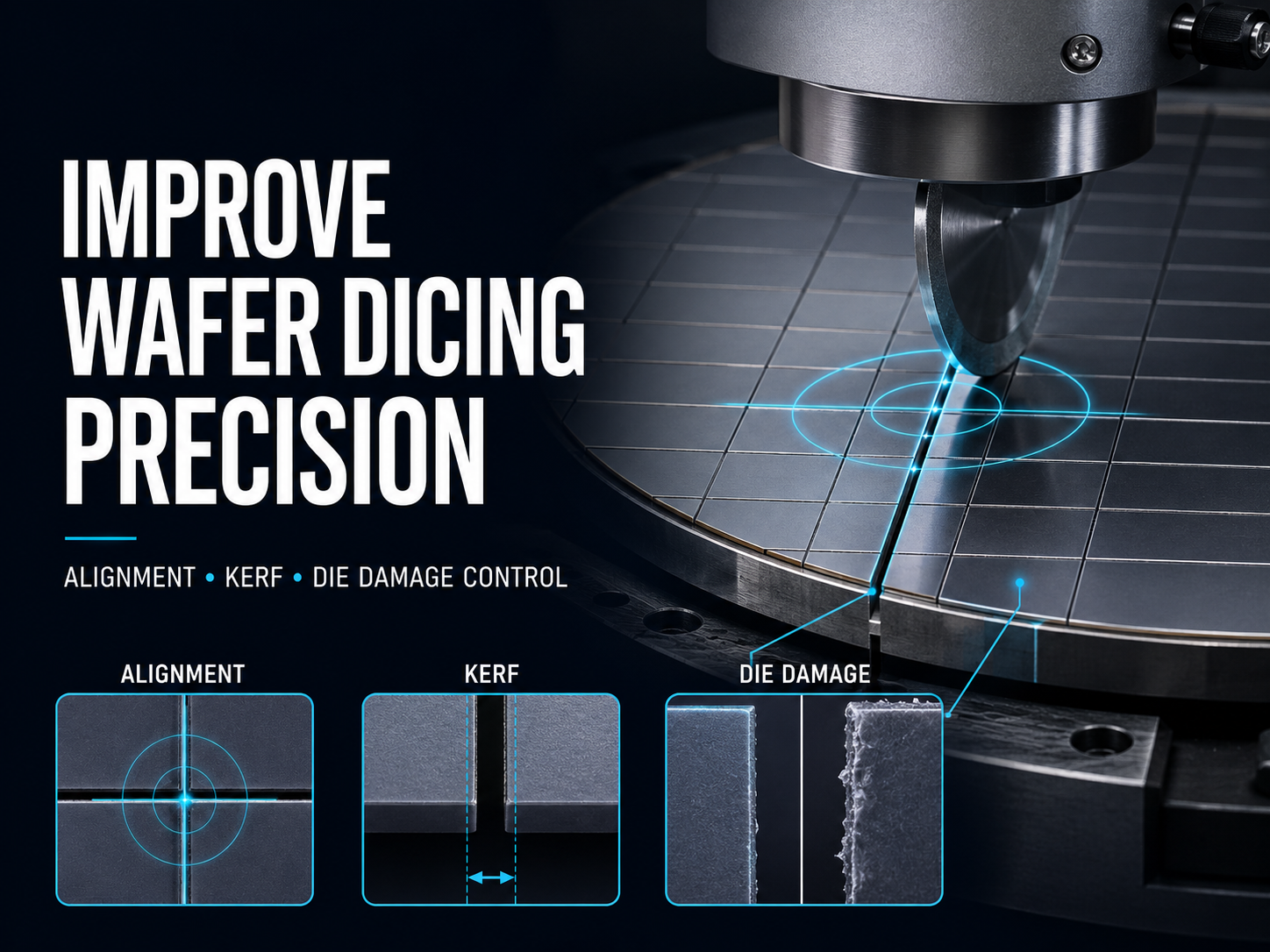 How to Improve Wafer Dicing Precision: Alignment, Kerf, and Die Damage Control