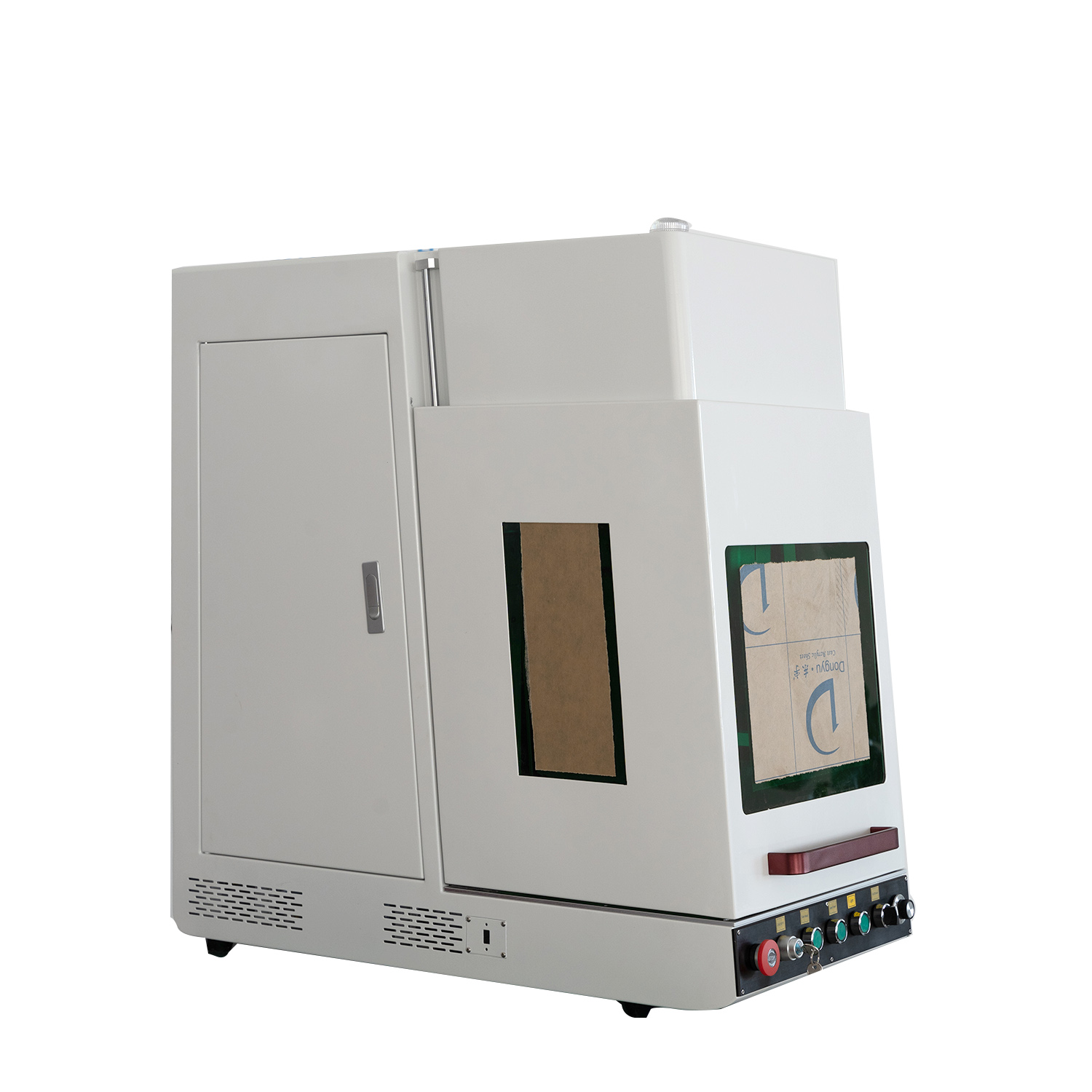 Closed Fiber Mopa Laser Marking Machine 30W 50W 60W 100W 300X300mm