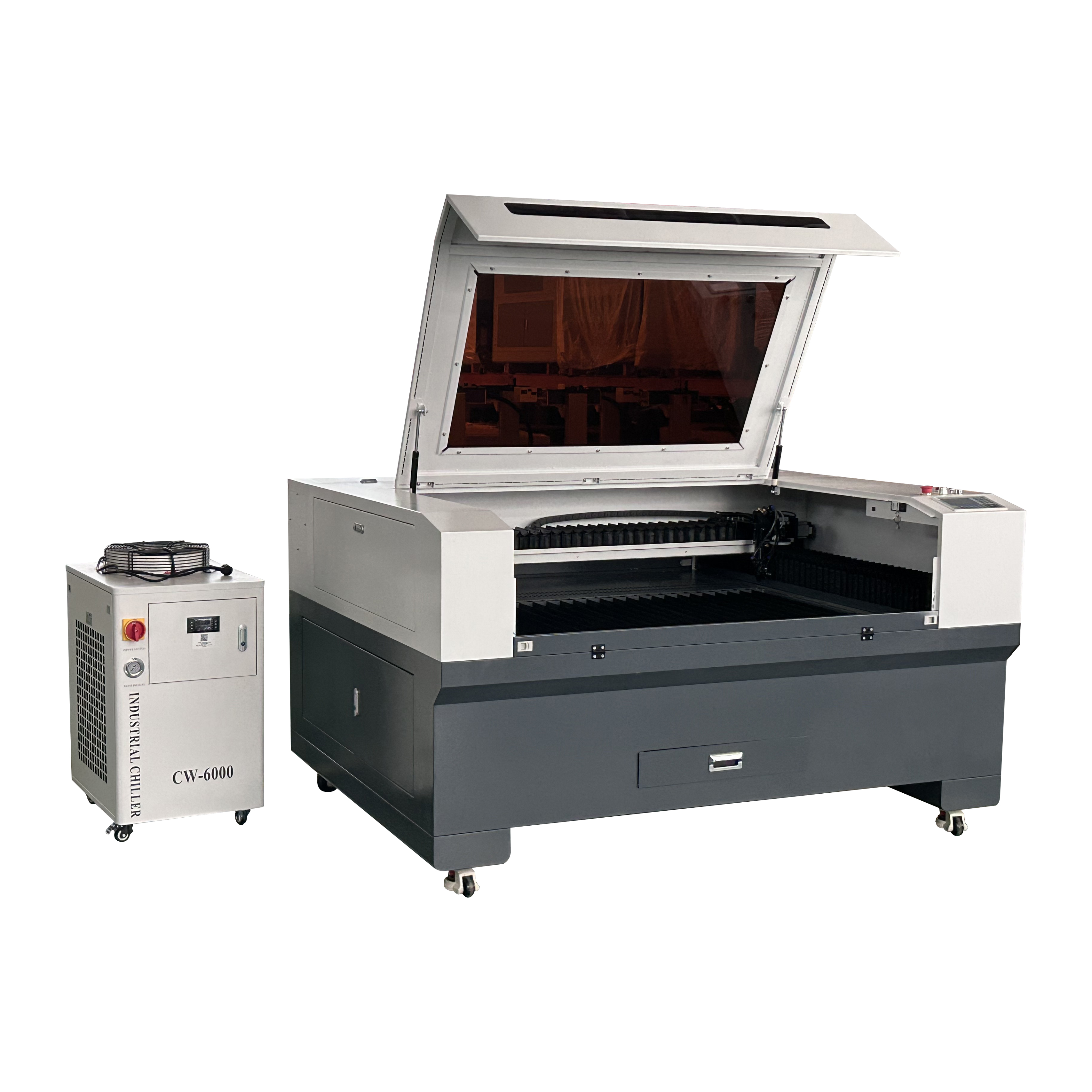 1390 High Precision Ball Screw Transmission Co2 Laser Cutting Machine 300W 500W 600W