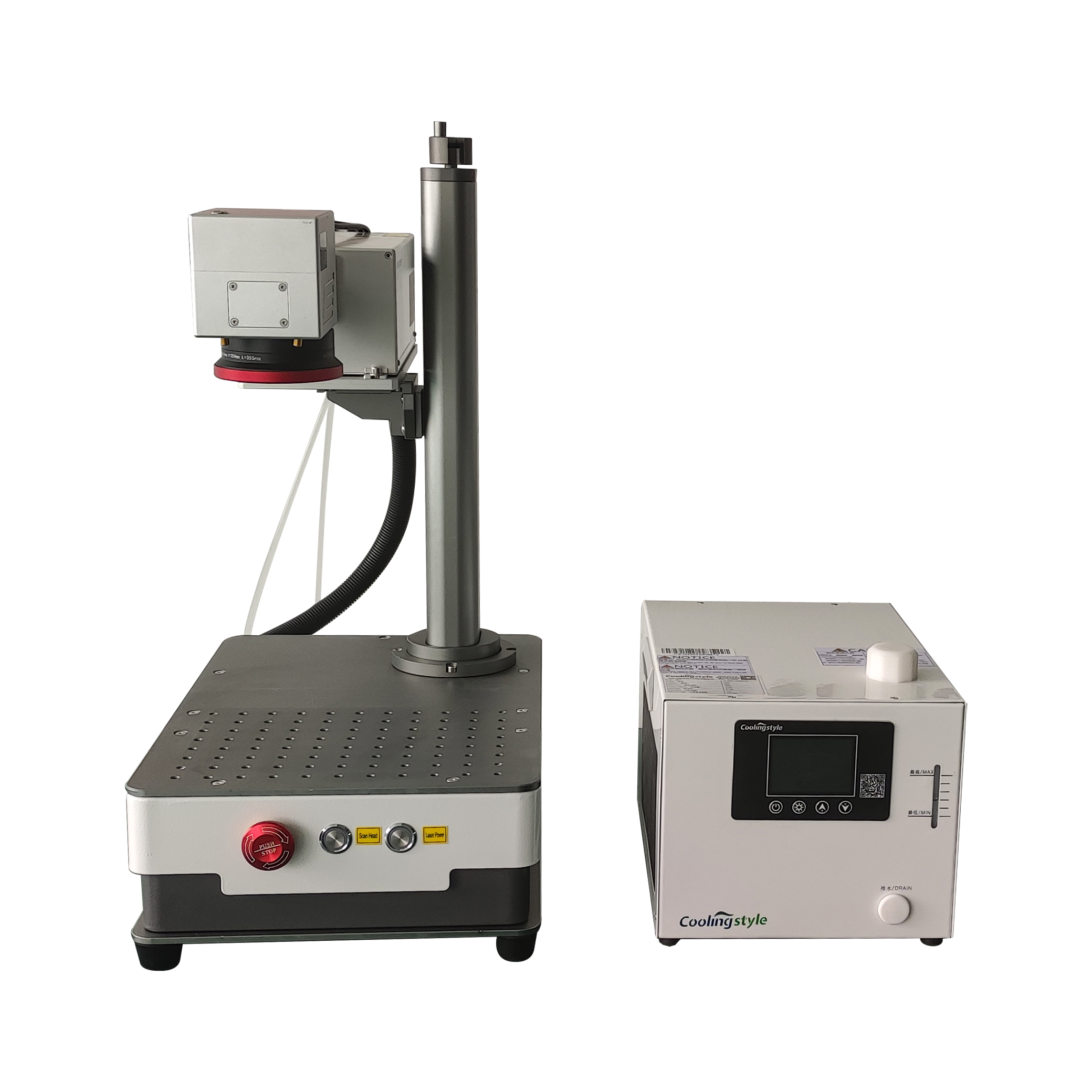 Water Cooling UV Laser Marking Machine 5W 10W for engraving glass, household appliances