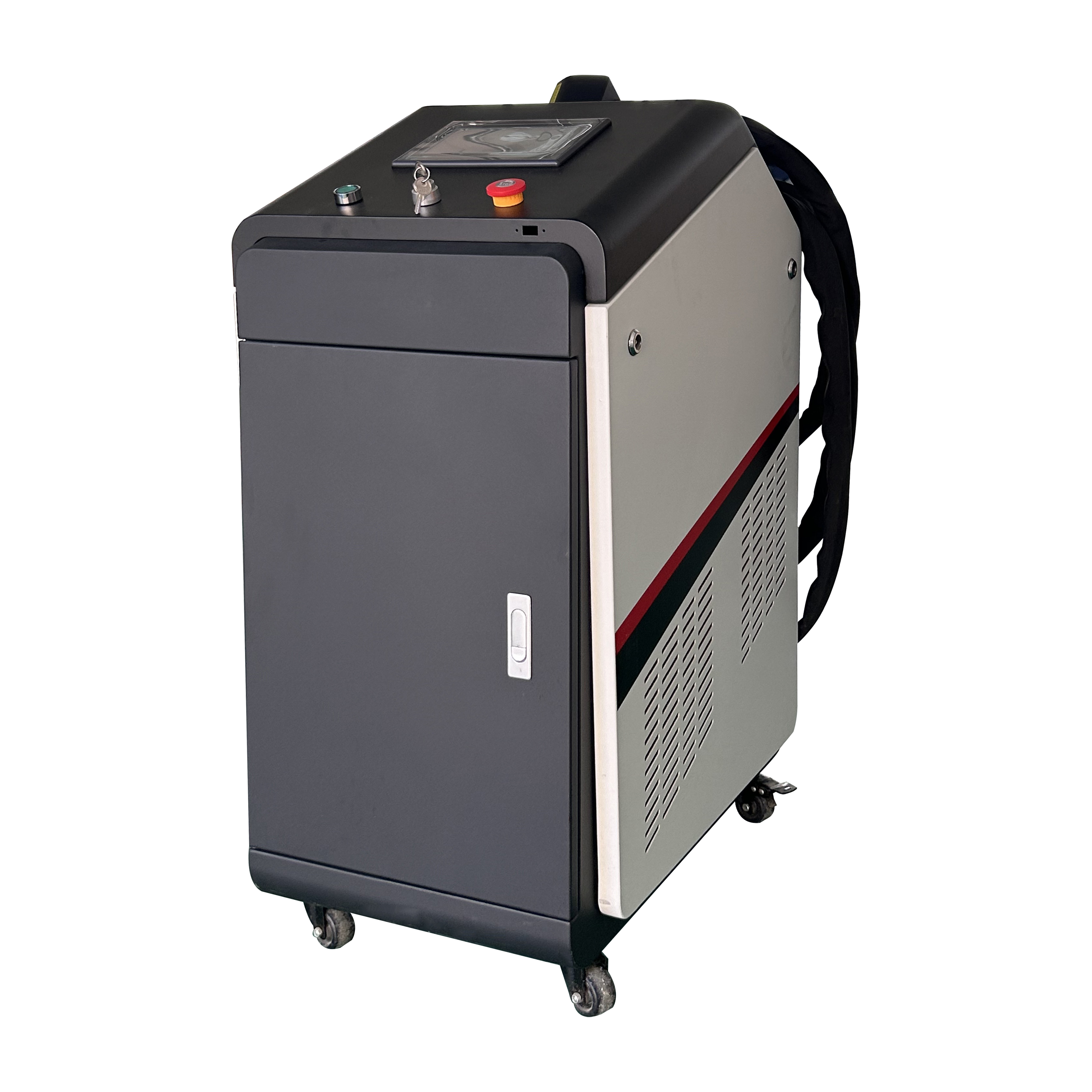 Handheld Pulse air cooling 100w 200w 300w fiber laser cleaning machine for cleaning metal, wall, stone