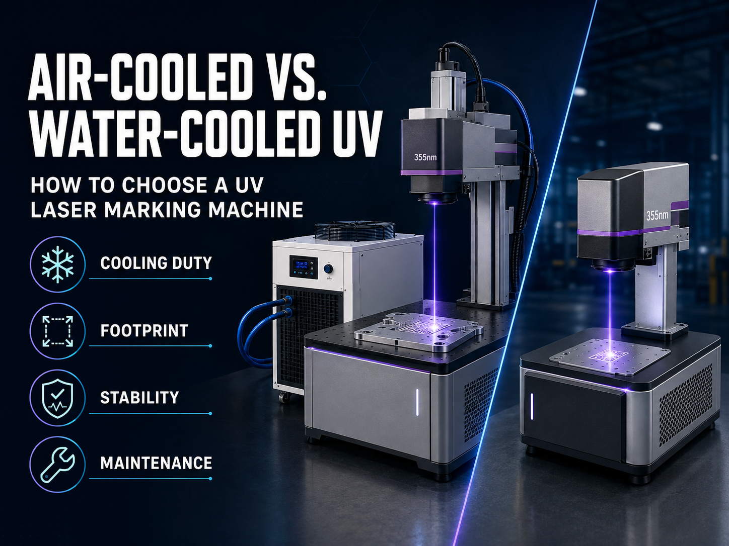 Air-Cooled vs Water-Cooled UV Laser Marking Machine: How to Choose