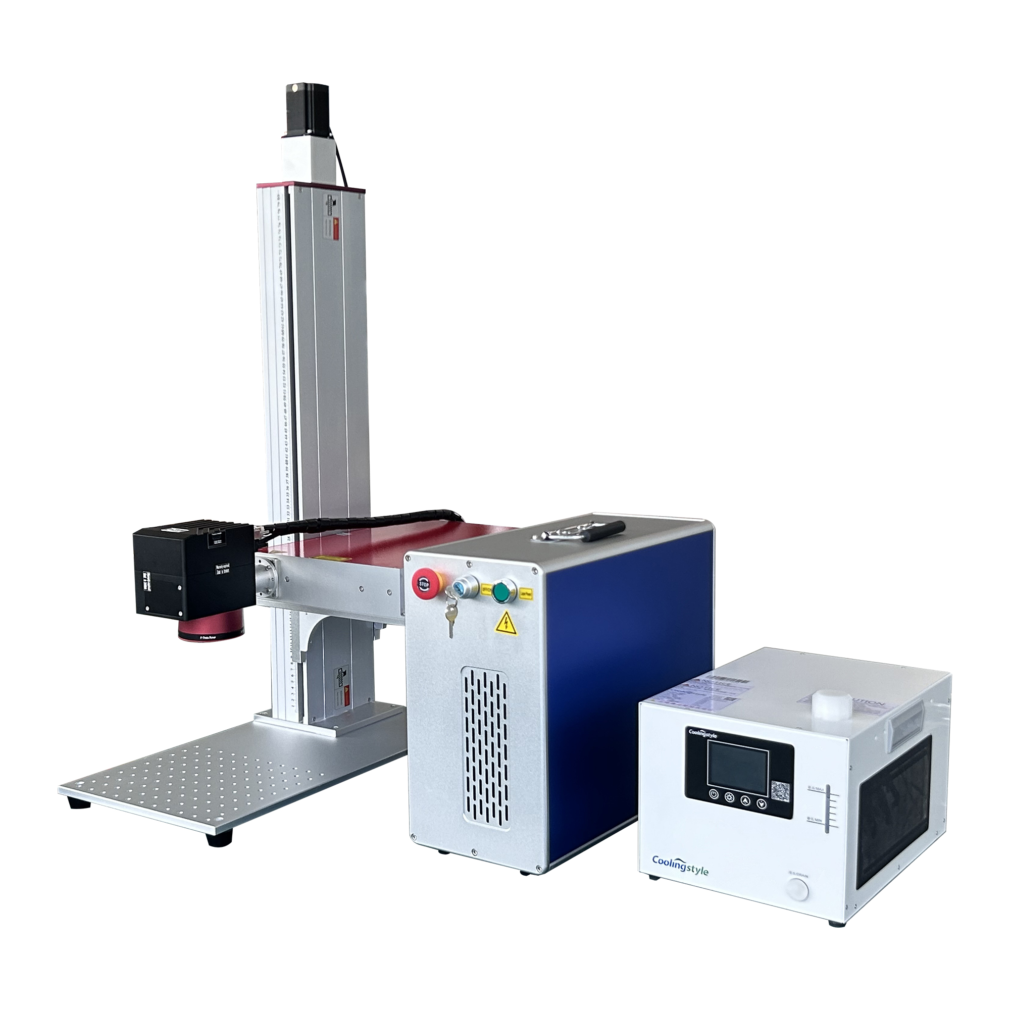 100W Fiber Laser Marking Machine for cutting glass, laser glass drilling machine