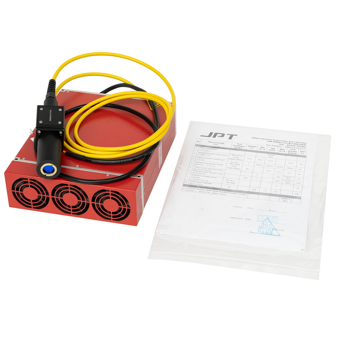 JPT 20W 30W 60W 100W 200W 300W M7 Mopa Fiber Laser Source